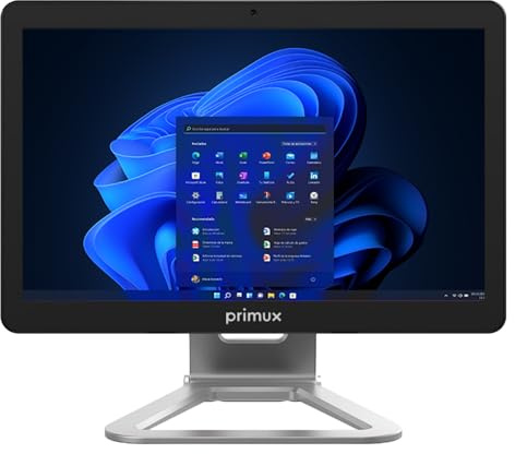 Genérico Primux - All‑in‑One Touch 16,1 Bianco | Celeron N5095 | 4GB RAM | 128GB SSD M.2 | WiFi 802.11ax | Windows 11 Pro