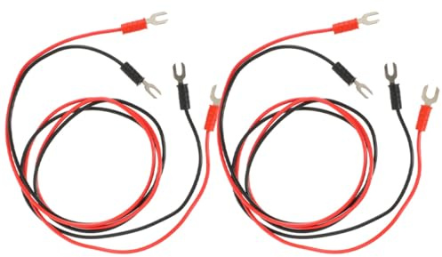 MAGICLULU Erdungskabel Isolierte Messleitungen Pvc Kupfer 4 Stück für Plattenspieler Einfache Verbindung zum Testen und Störungsbeseitigung