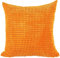 Nunubee Corduroy Baumwolle Kord Modern Rechteckig Kissenbezüge Dekorative Kissenbezug Dekokissen Sofakissen Lendenkissen Wurfkissenbezug Kissenhülle, 40 x 40 cm Orangenfarbig