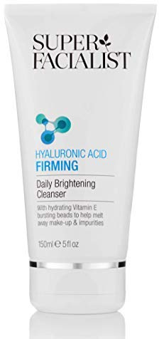 Super Facialist Hyaluronic Acid Firming Daily Cleanser - Firm, Hydrate & Lift Skin with Vitamin E & Mango Seed Oil, Gentle Face Cleanser & Face Care, Vegan Friendly, 150ml