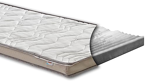 Topper Comfort XXL Rave 12cm Fresh – Matratzentopper 180x200 cm | Kaltschaum Matratzenauflage mit 7 Zonen | Härtegrad H3 (mittel) | Atmungsaktiv, ergonomisch & waschbarer Bezug | ARBD
