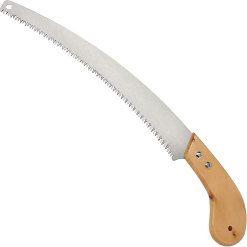 KADAX Gartensäge, sägeblattlänge 330mm, Handsäge mit Holzgriff, Sägen, Astsäge hochwertigem Stahl hergestellt, Stahl-Sägeblatt, Komfortabler Halt