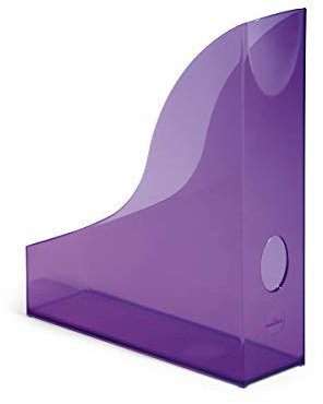 Durable 1701712992 Basic Lot de 6 Porte-revues Violet Translucide
