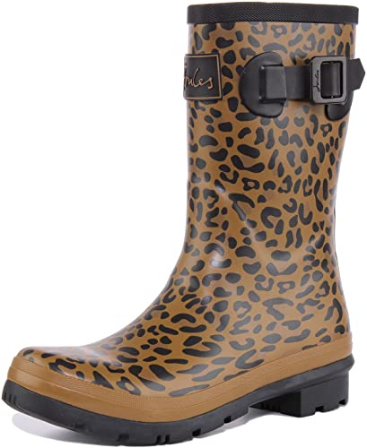 Joules Molly Welly, Stivali Donna, Tan Leopard, 38 EU