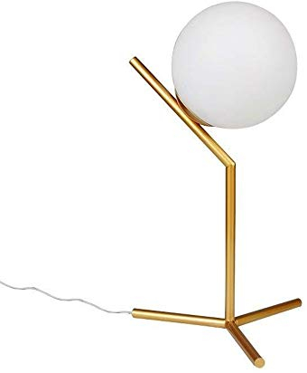 Dellemade kreativ Lampe Modern Tischlampe mit Glasglobe,Golden