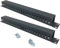 2 Pack 1U 19 Inch Cable Manager Horizontal Rack Mount 24 Slot Metal Finger Duct Wire Organizer with Cover and Mounting Screws for Server Rack, Black(24S2P)