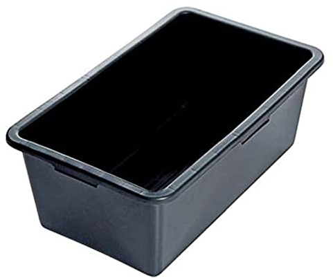 Starker schwarzer Mörtelbehälter 40/60/80 oder 90 Liter Wanne sehr robuster Kunststoff Gips Bauer Eimer Gießkübel Blumenkübel, schwarz