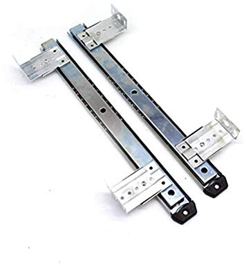 White/Black Runners Roller Slide Guide for Mounting Keyboard Brackets or Drawers for Retrofitting Under Desk
