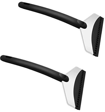 BESPORTBLE 2stücke Teiliges Edelstahl Eis Und Schneeschaufel Für Autos Multifunktionales Werkzeug Zur Effektiven Entfernung Von Eis Windschutzscheiben Und Fahrzeugen