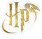 Spreadshirt Harry Potter HP Logo Sticker, max. 10x10 cm, 10 x 10 cm, Transparent glänzend