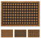 Carpido Fußmatte Kokos Punkte Muster - Fußabstreifer 40x60 cm - Türmatte Innen Bereich - antibakterielle Eingangsmatte - Naturprodukt Kokosborsten