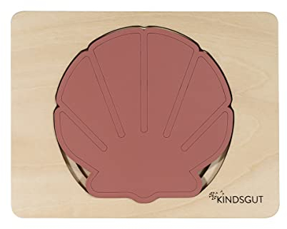 Kindsgut Jeu d’éveil Puzzle Animaux, Puzzle à étages, Taille Pratique pour la Maison et Le Voyage, Coquille