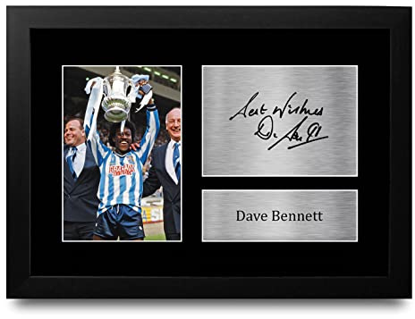 HWC Trading FR A4 Dave Bennett Coventry City Geschenke Gedrucktes Signiertes Autogramm Foto für Fußball Anhänger and Fans - A4 Framed