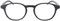 Montana Eyewear Extra flache Lesebrille MR52 aus Kunststoff mit Federscharnier und Etui in Schwarz + 2,50 dpt