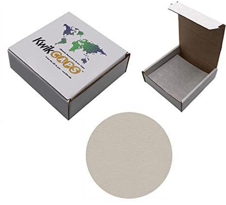 KwikCaps Screw Hole Covers and Head Covers, Self-Adhesive 14mm Trade Box of 625 PVC Screw Stickers, Grey Linen