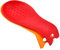 sourcing map Silicone Spoon Rest, 9.25 x 3.86 Heat Resistant Kitchen Utensil Holder Spatula Ladle Rest for Counter Stove Top, Red/Orange 1Set