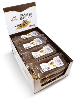 XXL Nutrition - Delicious Oat Bar - Haferriegel, Müsliriegel, Energieriegel mit Haferflocken - 12 Pack - Schokolade
