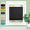 Homland Plissee ohne Bohren Klemmfix B80 x H130 cm Schwarz, Plissees für Fenster und Tür, Jalousie Easyfix Plisseerollo mit Klemmträger Sonnenschutz und Sichtschutz lichtdurchlässig Rollo