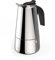 Xavax | Caffettiera italiana in acciaio inox (Espresso, 4 tazze da 200 ml, adatta a tutti i tipi di cucina), colore argento.