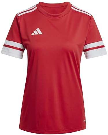adidas Damen Squadra25 Jersey Short Sleeve Shirt, Team Power Red 2 / White, XXL