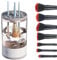 GMHLLES Electric Makeup Brush Cleaner Machine, USB Make Up Brush Cleaning Tool Automatic Cosmetic Brush Cleaner Set for Cleaning and Drying All Size Beauty Makeup Brushes