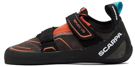 SCARPA Men's Reflex VS Beginner Rock Climbing Shoes for Gym & Sport Climbing - Tonic/Black - 9-9.5