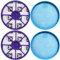 HAPPOW 2 Set Pre & Post Hepa Ersatzfilter Filter für Dyson DC19 DC20 DC21 DC29, Vor- und Nachmotor Staubsauger Ersatzteile, Filtergröße von 153 mm, HEPA-Filter für Dyson Staubsauger（Blau und Lila）