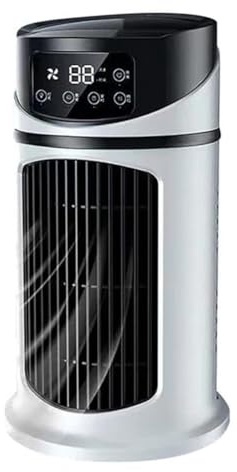 Fubdnefvo Multifunktionaler Desktop-Ventilator, Mini-Verdunstungskühler, Tragbarer, Verstellbarer Ventilator, Kaltnebel-Luftbefeuchter