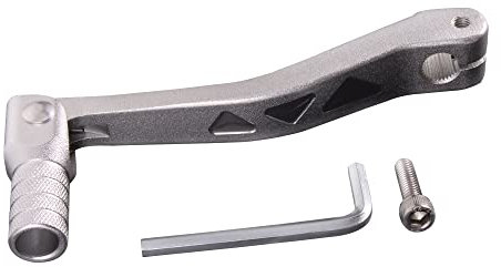 GOOFIT CNC Plata Aleación De Aluminio Palancas De Cambio Cambiador De Pies Plegable Sustitución para TTR 50cc 160cc CQR250 CRF50 70 Most Dirt Pit Bikes ATV UTV