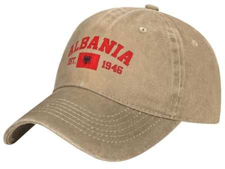 Golf Hüte Albanien Flagge Schirmmütze Basecap Snapbacks Baseball Cap Verstellbare Freizeit Basecap Für Running, Reisen, Golf