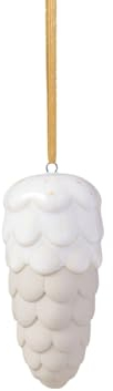 like. by Villeroy & Boch – Winter Glow Ornament Tannenzapfen Beige, Baumschmuck, Weihnachtsdekorationen, Deko Weihnachten, Christbaumschmuck, Premium Porzellan