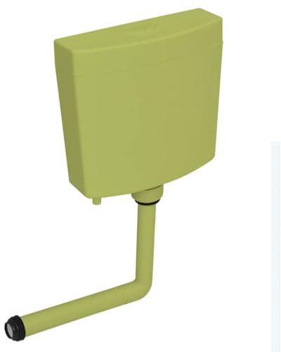 UJCHVHN Sanitär-WC-Spülkasten mit Wassereinlass unten, 3/6 l, Olivgrün, Sanitär-Befestigung, Hardware und Teile