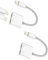 Adaptateur casque pour iPhone 14 Pro (2pack) pour Lightning double jack chargeur répartiteur écouteurs audio câble pour Apple casque accessoires câble recharge pour ipad pro air mini headphone adapter