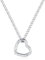 GAVU Collana Porta Anelli, Collana da Donna in Acciaio Inossidabile con Ciondolo Cuore Porta Anelli 40cm