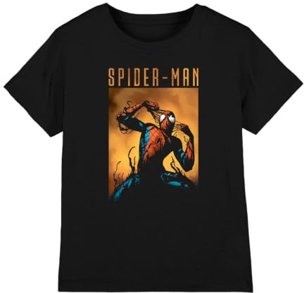 Marvel Boy's Spiderman Creeping Venom Unisex Kids T Shirt T-Shirt
