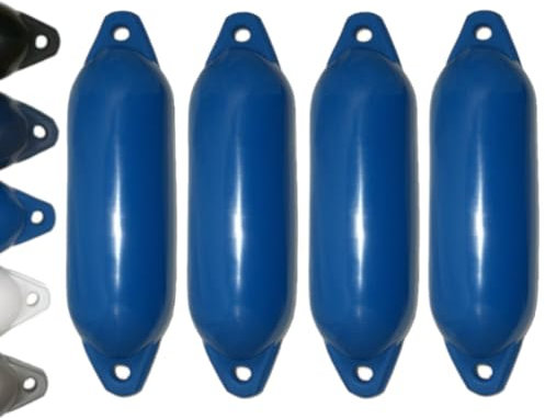 12skipper Bootsfender 4er-Set Majoni Fender Star 15 Langfender - blau