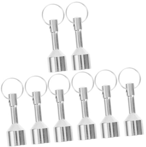 Veemoon 4 Set Ciondolo Magnetico Tester Per Catena Chiave Del Magnete Keychain Tester D'oro Per Gioielli Titolo Chiave Magnetico Ferro Da Stiro Silver 2 Pezzi*4