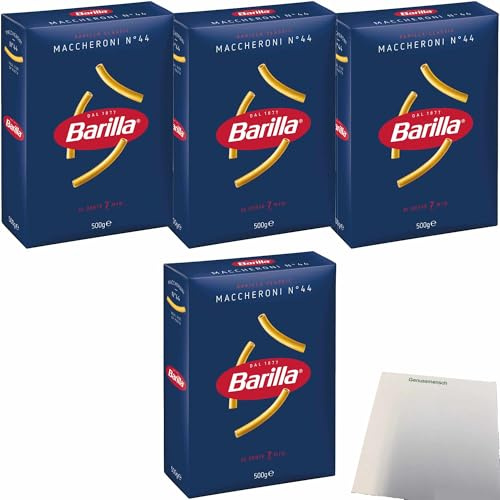 usy Bundle für Barilla Pasta Maccheroni 4er Pack (4x500g Packung) + usy Block
