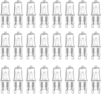 JrEam G9 220V 60W 25W 40W Stift-Halogenlampe Stecker Kristall Kleiner Wolframfaden(100pcs,Yellow_40W)
