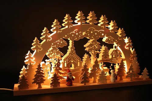 SchwibboLa Original Erzgebirgischer Marken Schwibbogen Lichterbogen 60 X 31 cm S60-2_3