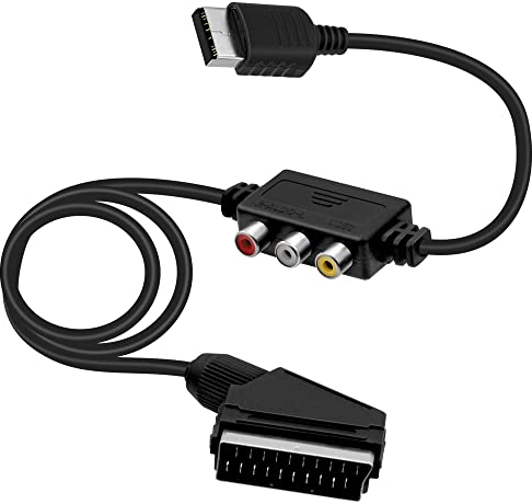 Mcbazel Scart RGB AV Cable Câble audio Connecteur vidéo pour Sega Dreamcast