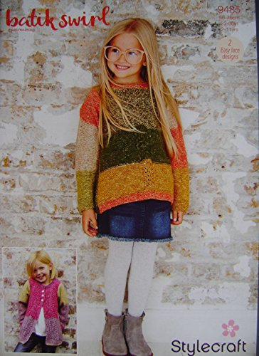 Stylecraft Knitting Pattern 9485 - cardigan & sweater designs in DK sizes 2-11yrs