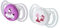 Neobaby Light Schnuller mit anatomischem Deckel aus Silikon Maxi 12 Monate + 2 Stück, Rosa