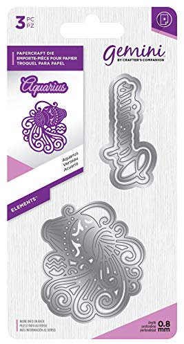 Crafters Companion Gemini Zodiac 3-in1 Die Set - Aquarius