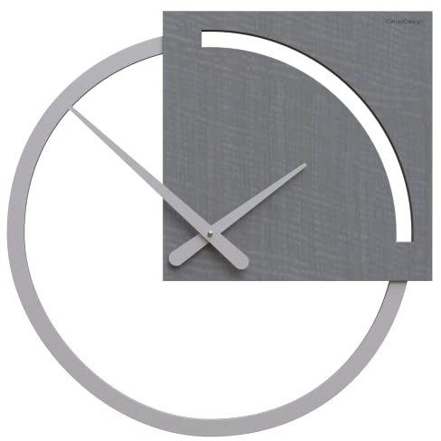 CalleaDesign 45 cm Karl Wanduhr Grauer Dornbusch