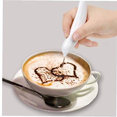 Penna elettrica per decorazione di torte, cappuccino, caffè e latte macchiato, penna per decorazioni artistiche professionali come al bar