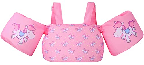 Gogokids Gilet de Natation pour Tout-Petits, Brassards pour Enfants avec Harnais d'épaule, Veste d'entraînement de Natation pour Bébés de 2-6 Ans Garçons et Filles de 14-23 kg