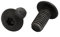2 pezzi M5 x 10 mm, 10,9 mm, esagonali incassati e invertiti, filettatura sinistra, viti bullone nero