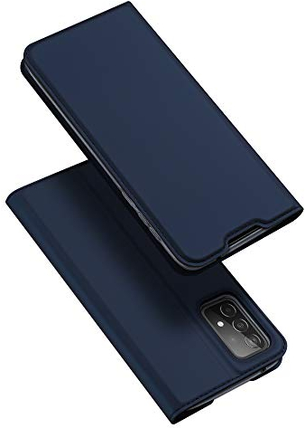 DUX DUCIS Hülle für Samsung Galaxy A52 / Samsung Galaxy A52S 5G, Leder Klappbar Handyhülle Schutzhülle Tasche Case mit [Kartenfach] [Ständer] [Magnetisch] (Blau)
