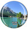 Kühlschrankmagnet See, St. Moritz, Schweiz, Kristall, Touristen, Souvenir, Geschenk-Kollektion, Kühlschrankmagnet, magnetischer Aufkleber